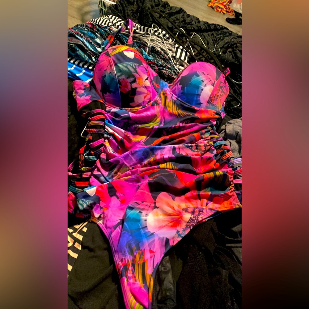 Torrid leaf swim with coverup 3xl